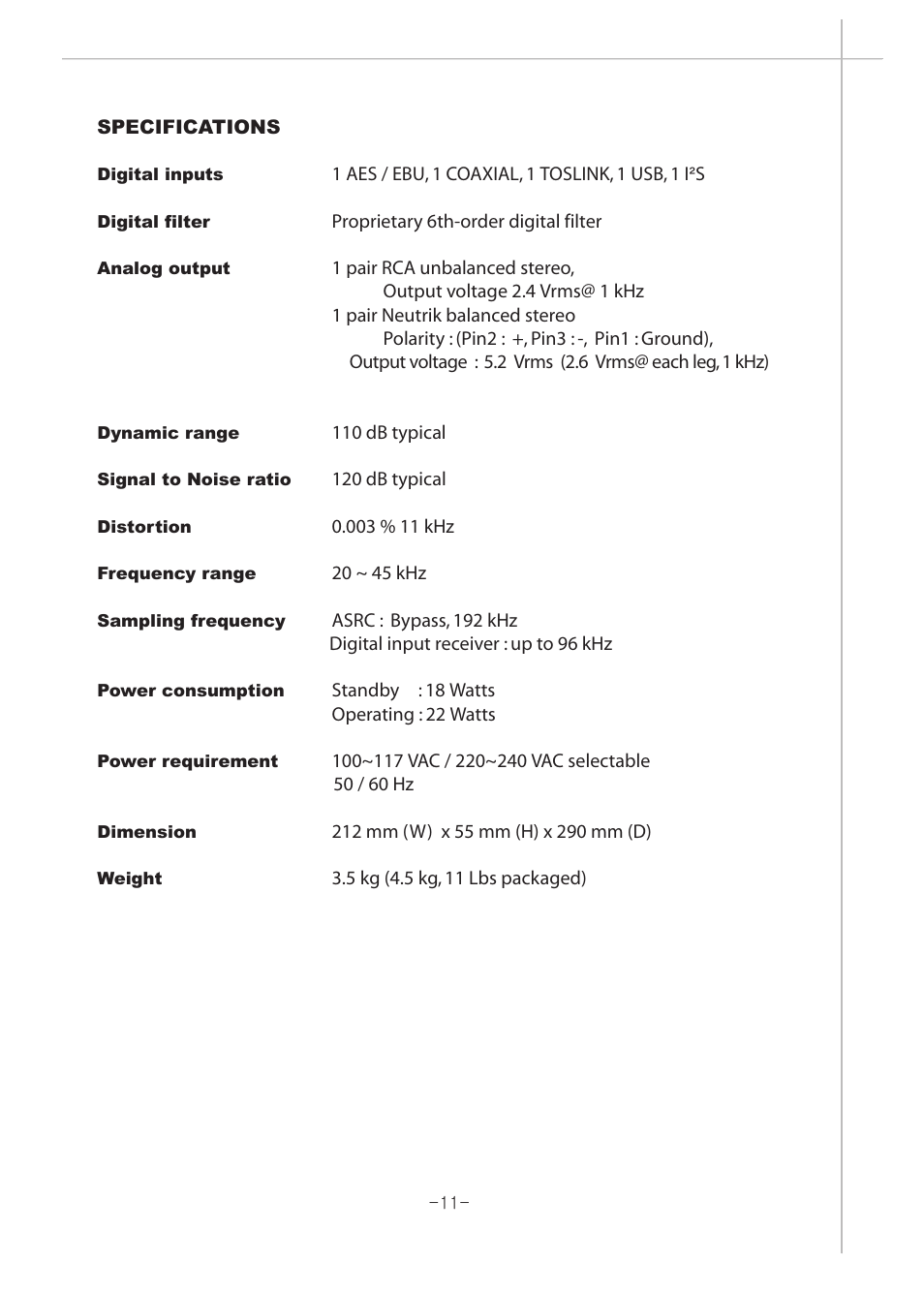 12copy.pdf | April Music Stello DA100 Signature User Manual | Page 12 / 15