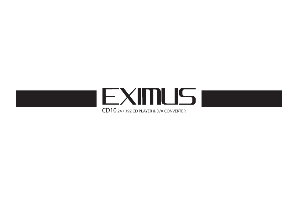 April Music Eximus CD10 User Manual | 7 pages