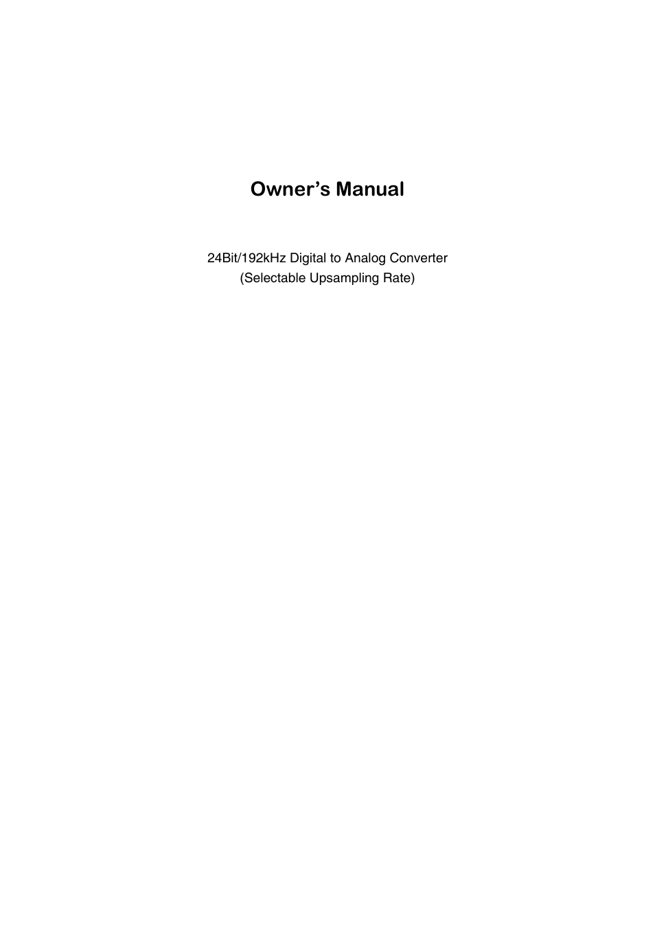 April Music Stello DA220MK2 User Manual | 10 pages