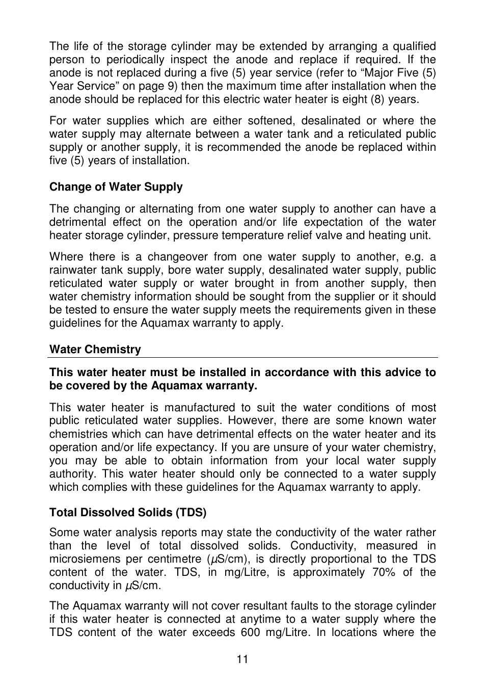 AquaMAX EM50 Series User Manual | Page 12 / 36