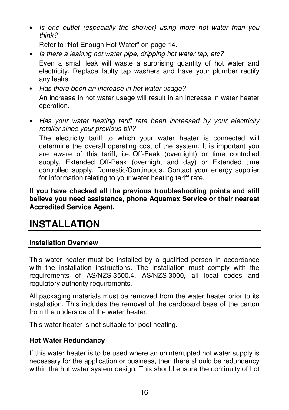 Installation | AquaMAX EM50 Series User Manual | Page 17 / 36