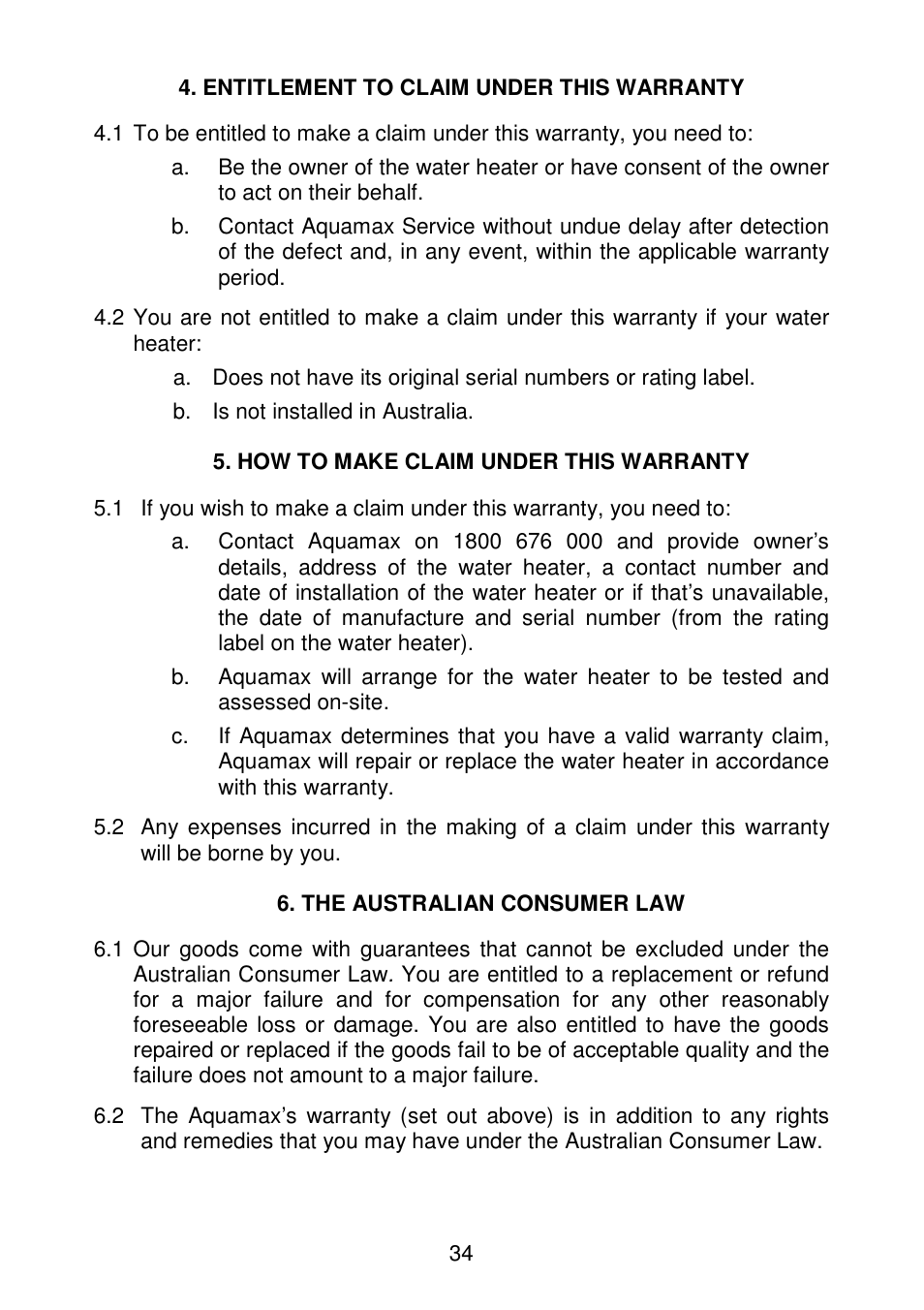 AquaMAX EM50 Series User Manual | Page 35 / 36