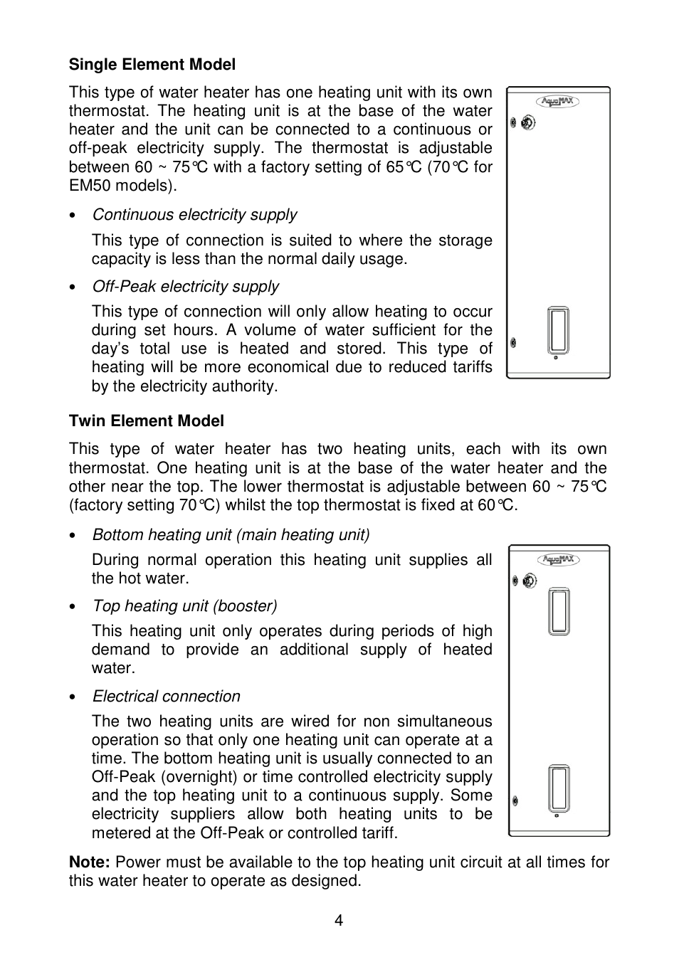 AquaMAX EM50 Series User Manual | Page 5 / 36