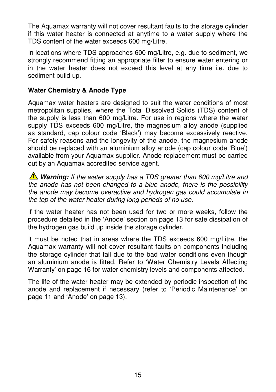 AquaMAX G270VE Series User Manual | Page 16 / 44
