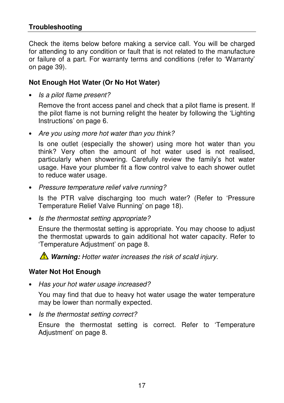 AquaMAX G270VE Series User Manual | Page 18 / 44