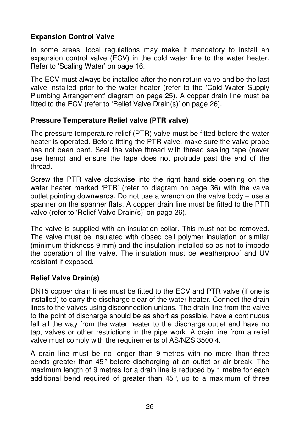 26 expansion control valve | AquaMAX G270VE Series User Manual | Page 27 / 44