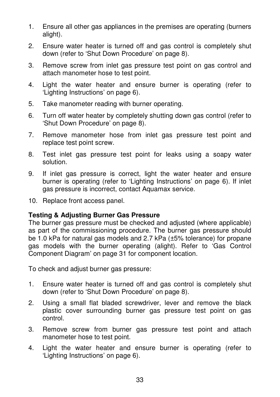 AquaMAX G270VE Series User Manual | Page 34 / 44