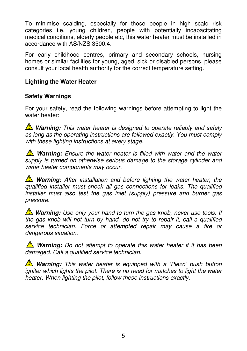 AquaMAX G270VE Series User Manual | Page 6 / 44