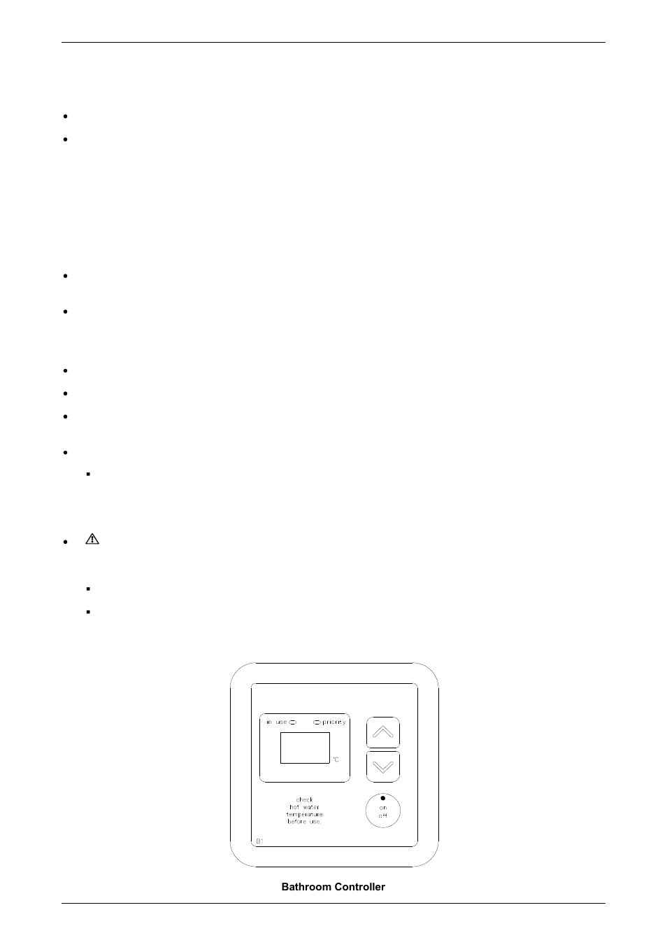Bathroom controllers, Important | AquaMAX CG20 Series User Manual | Page 18 / 60
