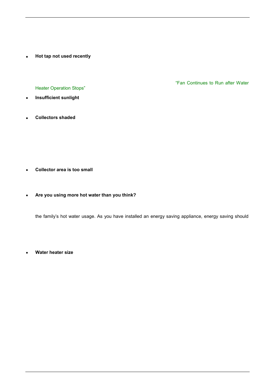 Gas booster operating too frequently | AquaMAX CG20 Series User Manual | Page 24 / 60