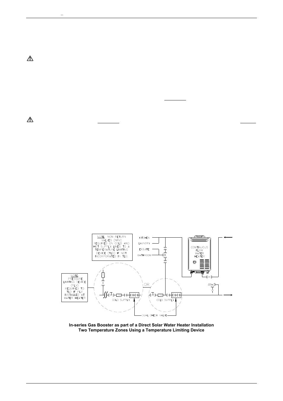 Gas booster for a solar water heater | AquaMAX CG20 Series User Manual | Page 30 / 60