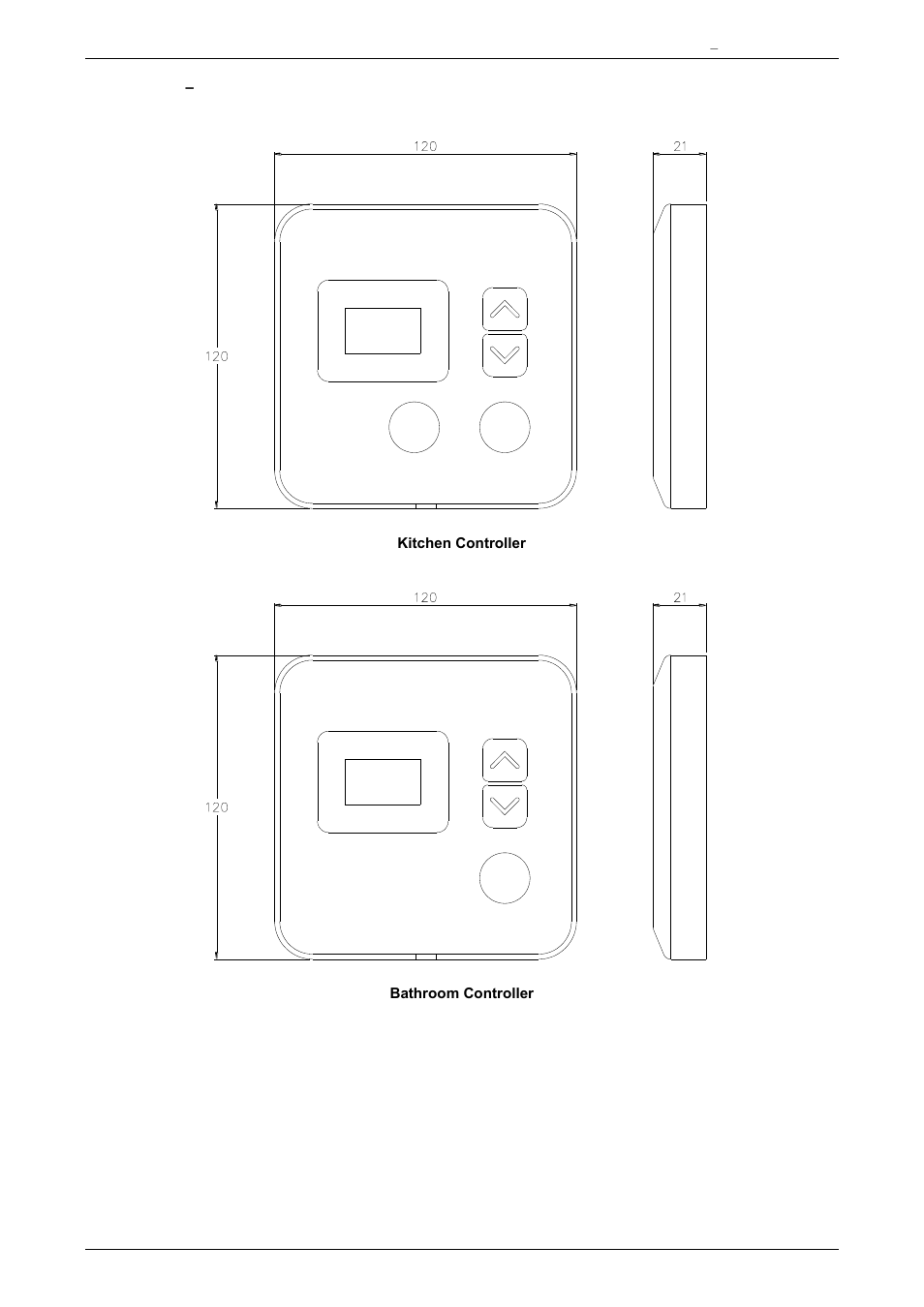 Dimensions – controllers | AquaMAX CG20 Series User Manual | Page 35 / 60