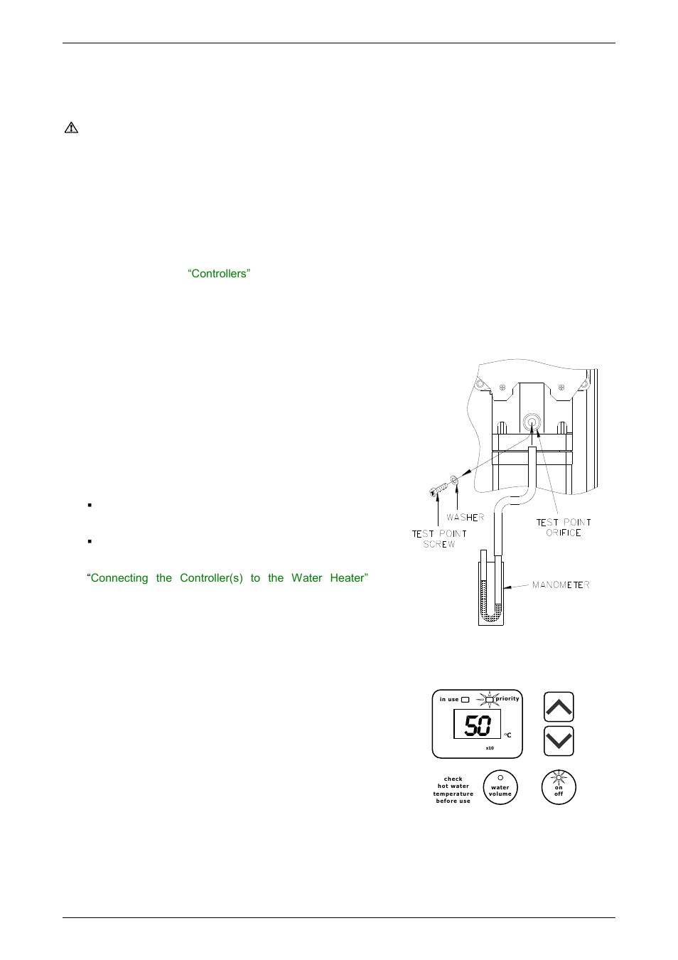 Burner gas pressure, Minimum test point gas pressure, Er to | AquaMAX CG20 Series User Manual | Page 48 / 60