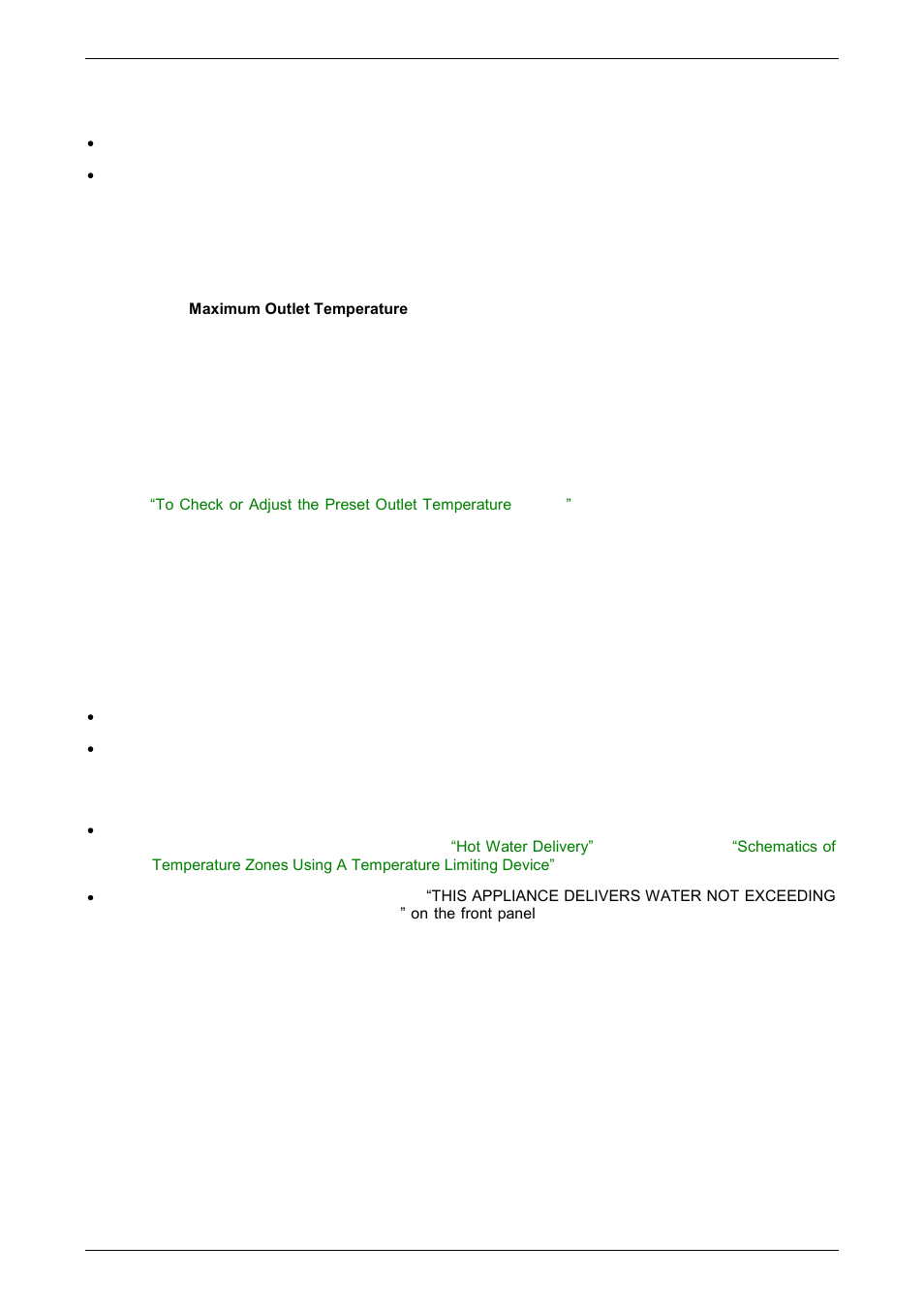 Preset outlet temperature setting, Gas booster for a solar water heater, Er to | AquaMAX CG20 Series User Manual | Page 51 / 60