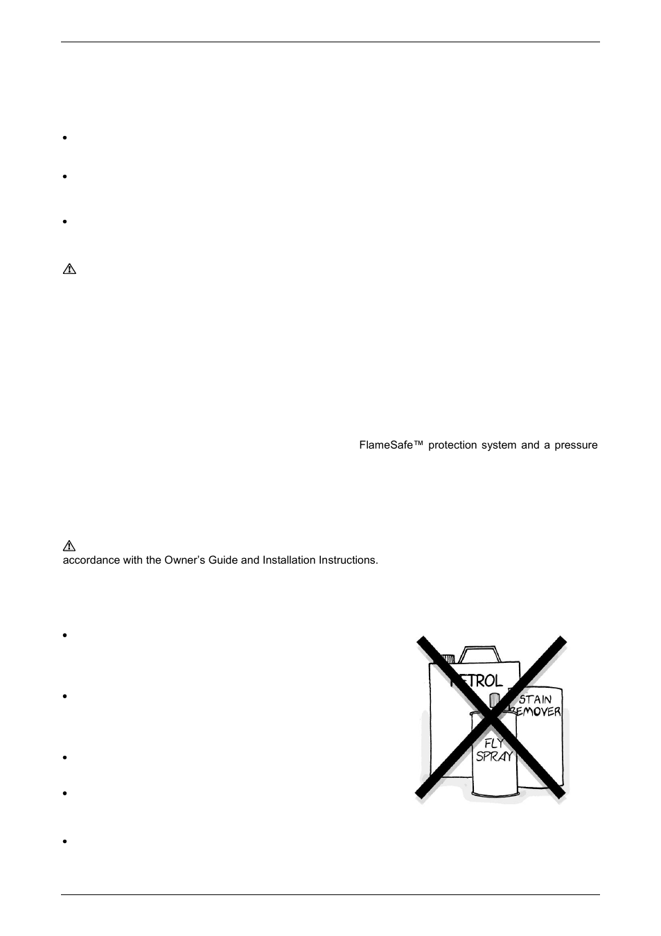 Circulated hot water flow and return system, Warning, Safety | AquaMAX CG20 Series User Manual | Page 6 / 60