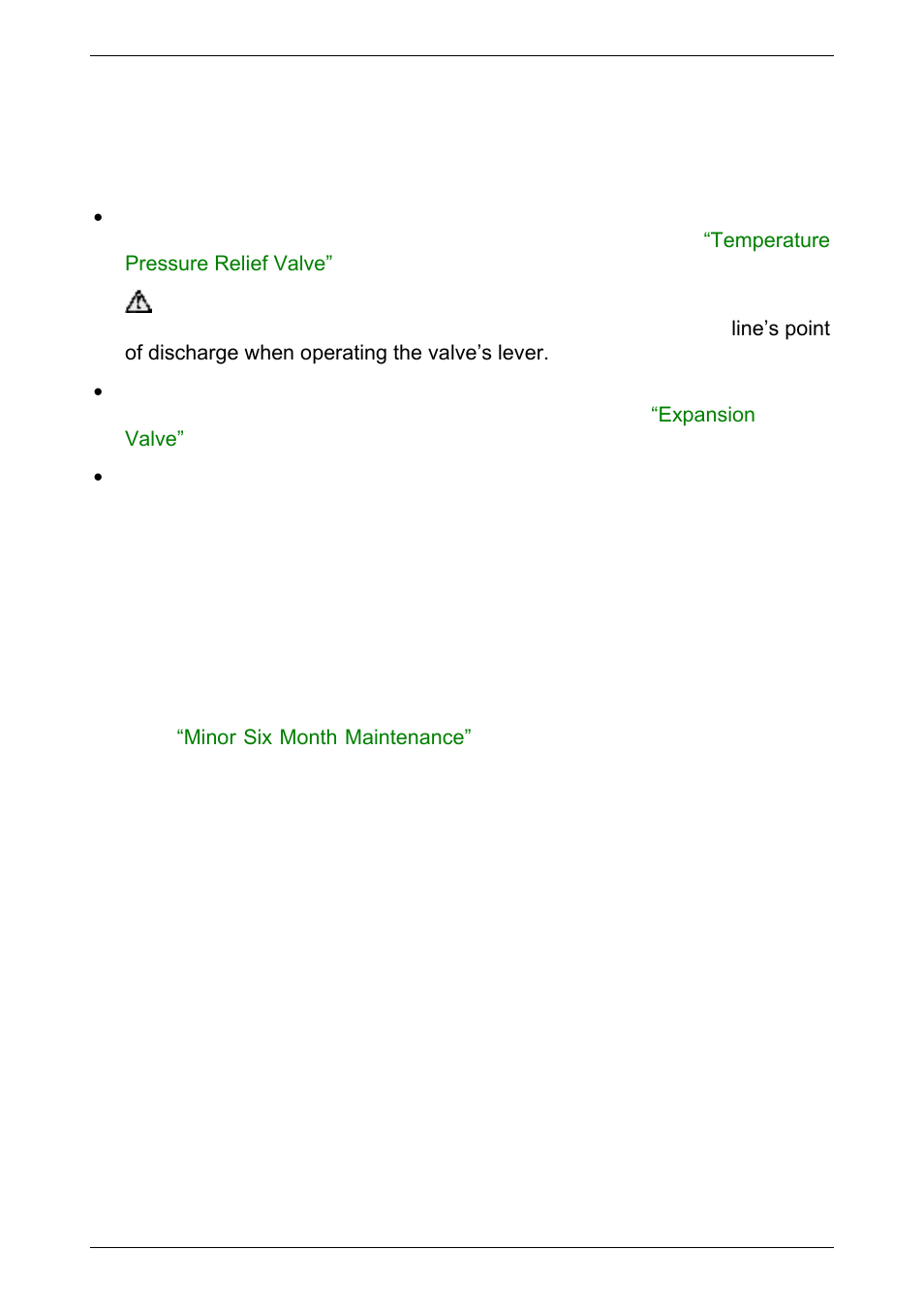 Minor six month maintenance, Expansion control valve | AquaMAX G135VE User Manual | Page 11 / 40