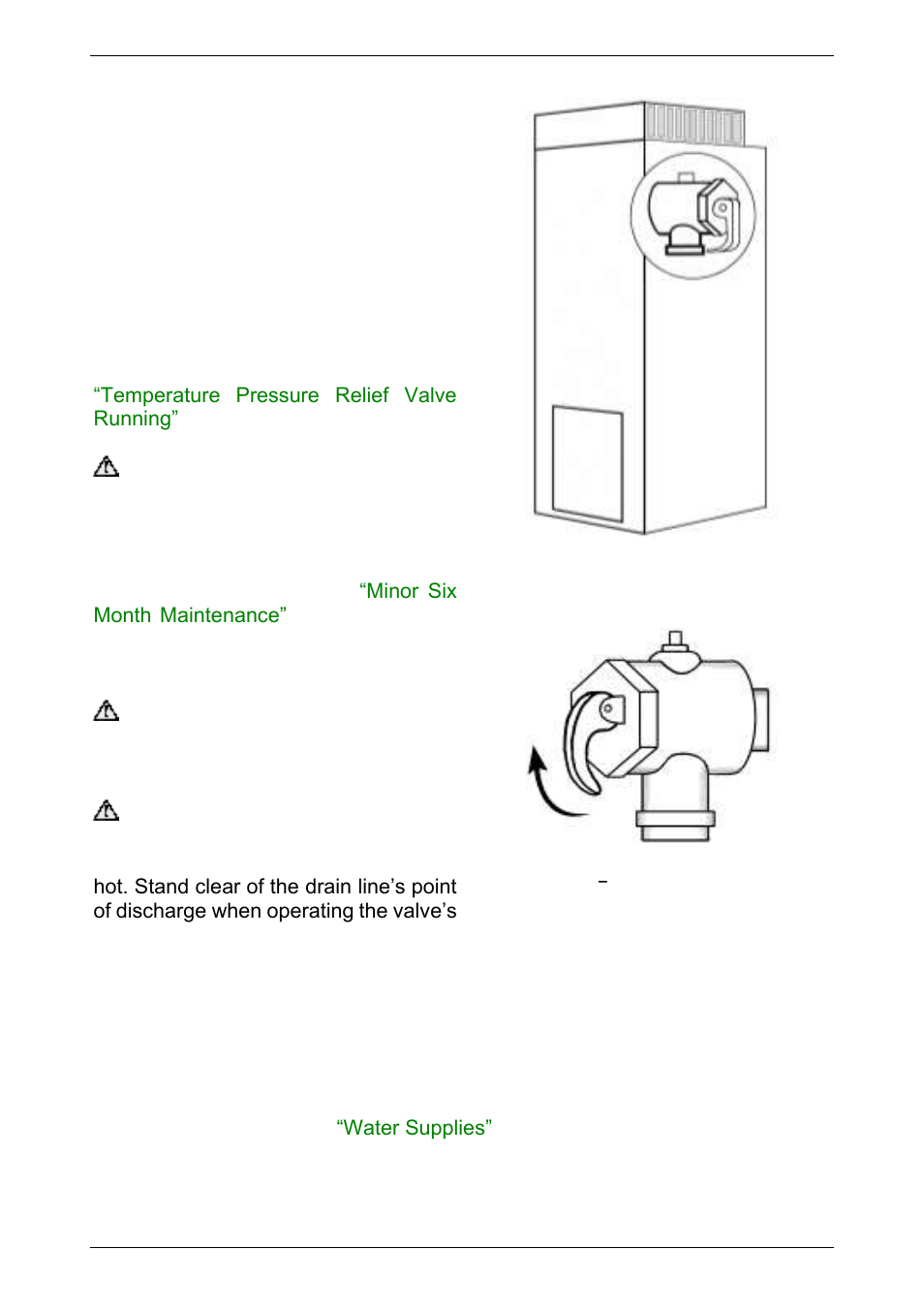 Temperature pressure relief valve, Temperature, Pressure relief valve | AquaMAX G135VE User Manual | Page 12 / 40