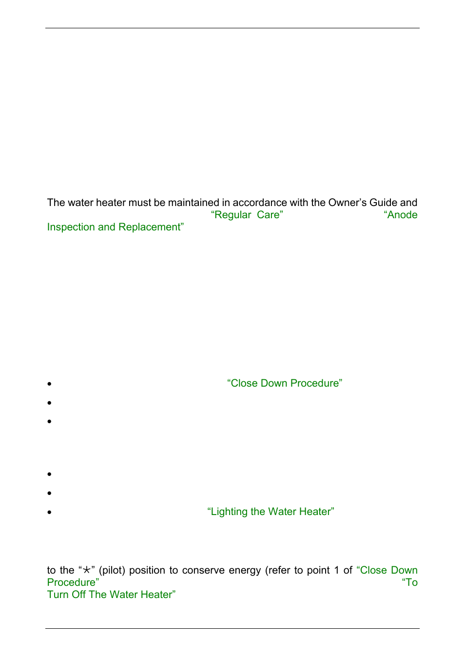 Mains pressure, Precautions, To turn off the water heater | To turn on the water heater, Going on holidays | AquaMAX G135VE User Manual | Page 7 / 40