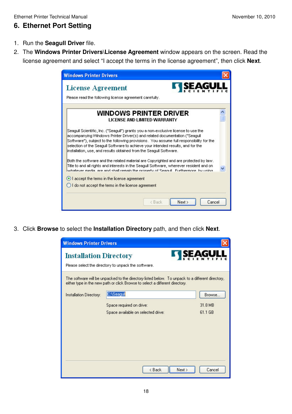 Argox Ethernet printer User Manual | Page 18 / 51