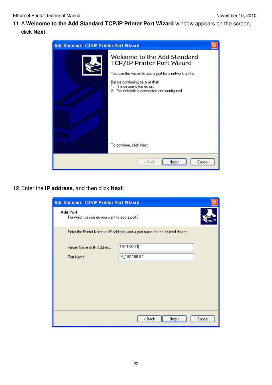 Argox Ethernet printer User Manual | Page 22 / 51