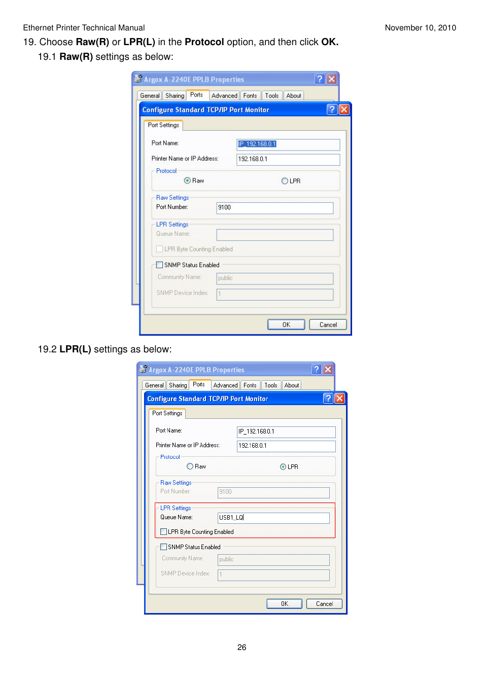 Argox Ethernet printer User Manual | Page 26 / 51