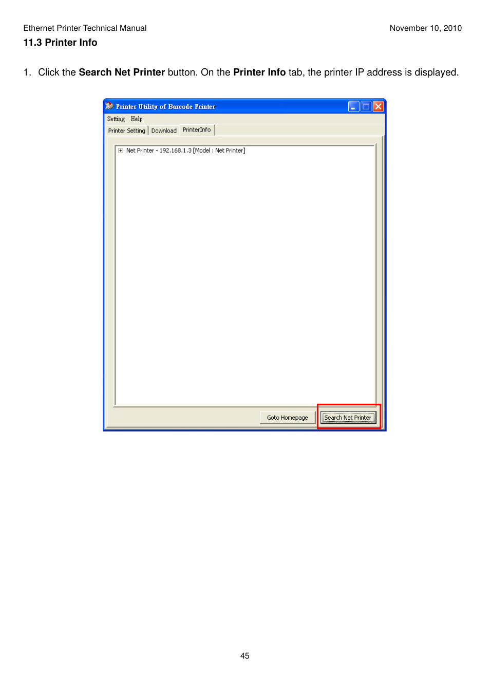 Argox Ethernet printer User Manual | Page 45 / 51