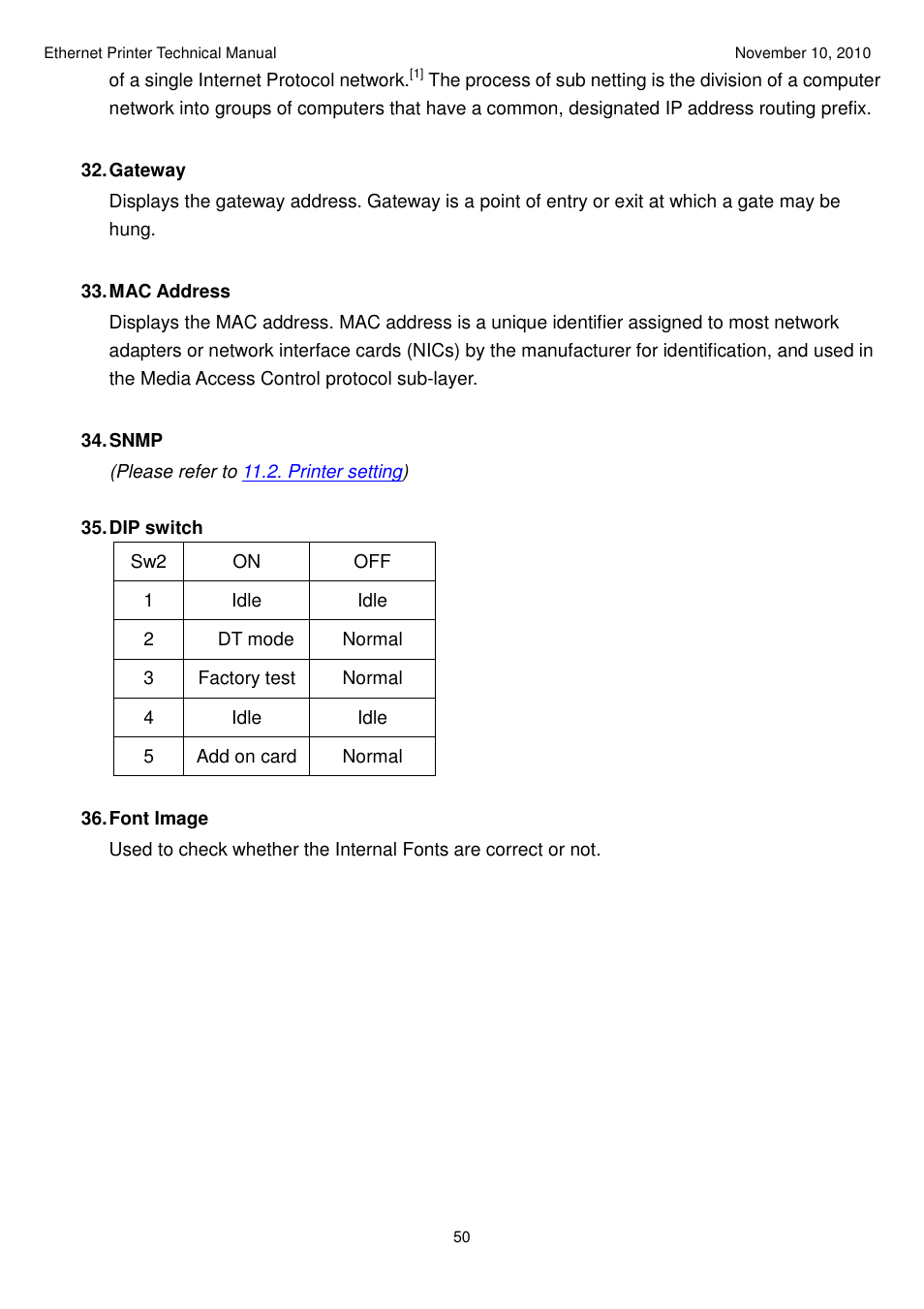 Argox Ethernet printer User Manual | Page 50 / 51