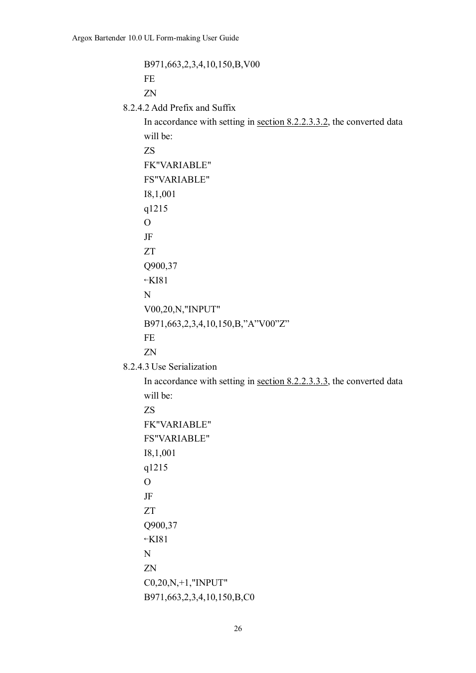 Argox Bartender UL Form-making User Manual | Page 26 / 30