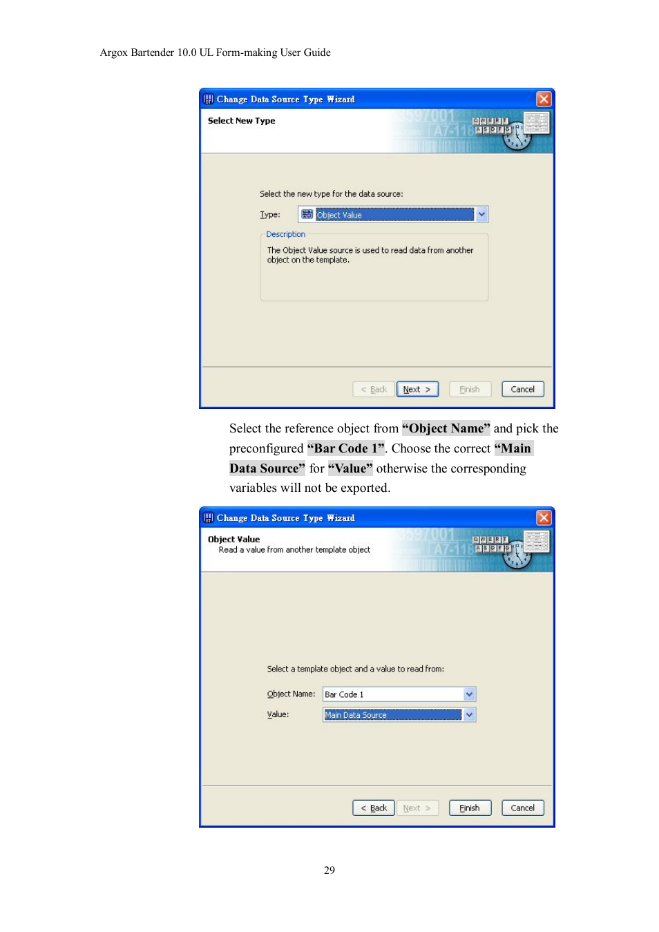 Argox Bartender UL Form-making User Manual | Page 29 / 30