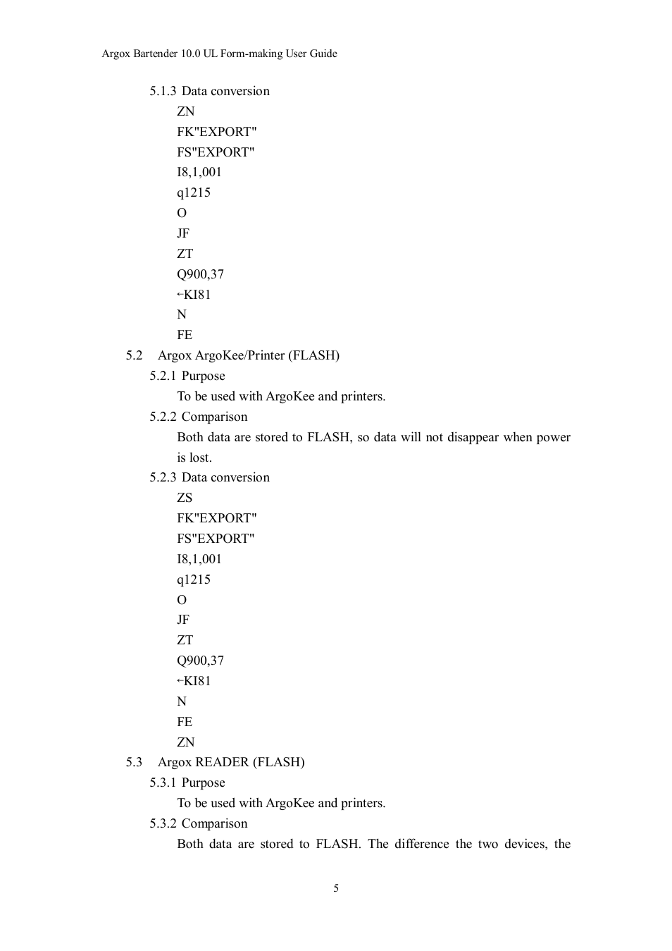 Argox Bartender UL Form-making User Manual | Page 5 / 30