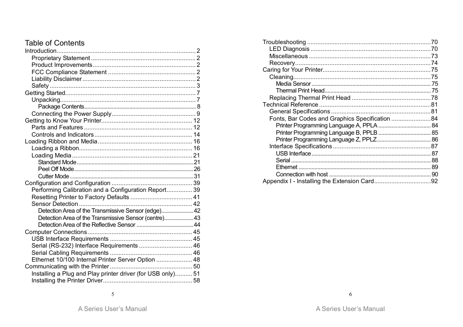 Argox A Series User Manual | Page 3 / 47