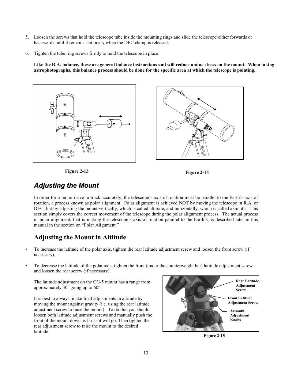 Celestron Advanced Series C8-N User Manual | Page 13 / 71