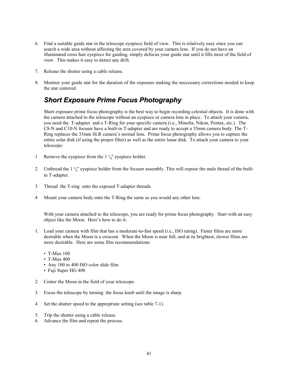 Celestron Advanced Series C8-N User Manual | Page 41 / 71