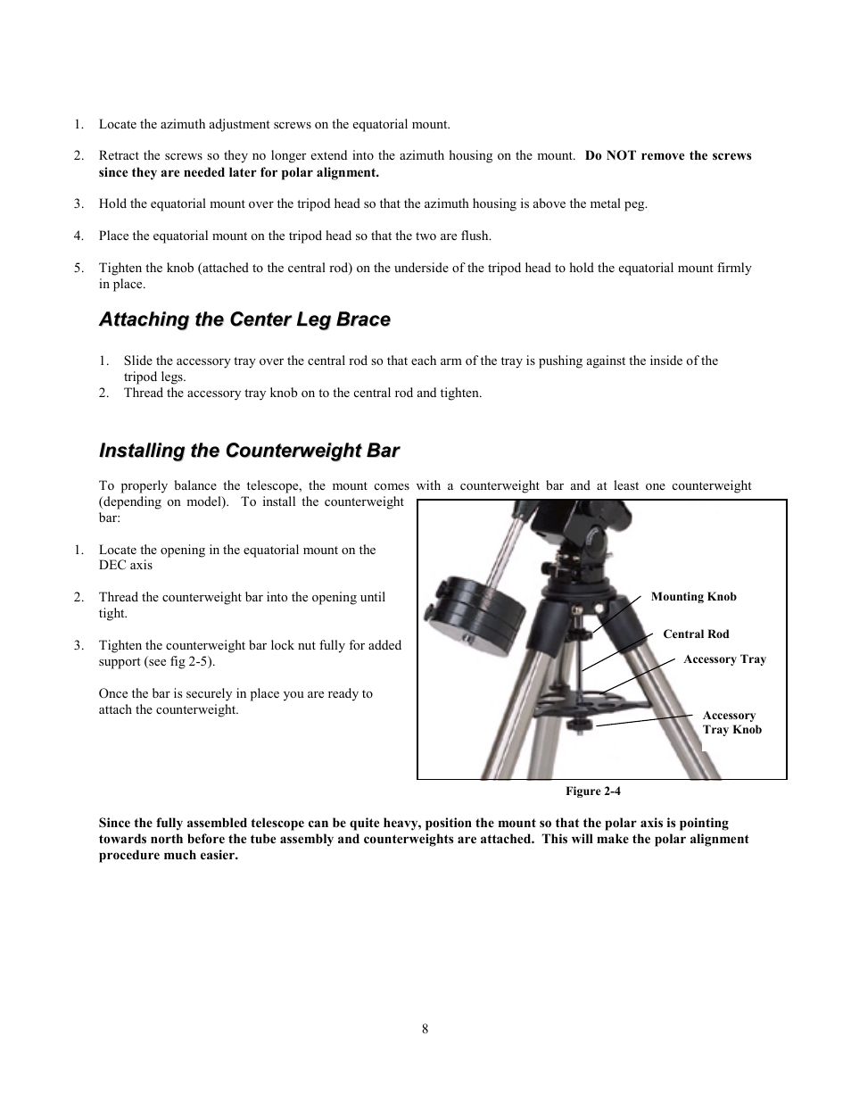Celestron Advanced Series C8-N User Manual | Page 8 / 71