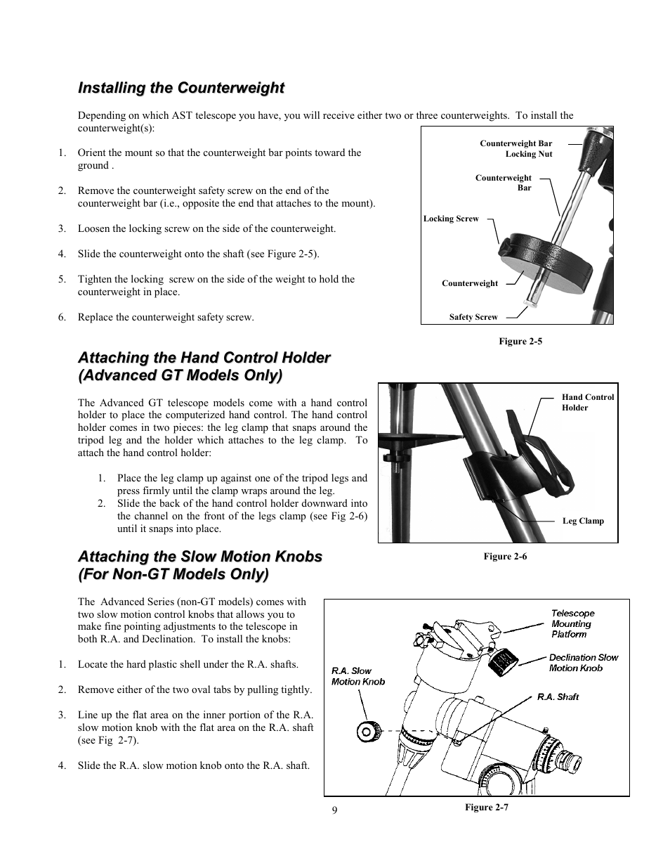 Celestron Advanced Series C8-N User Manual | Page 9 / 71