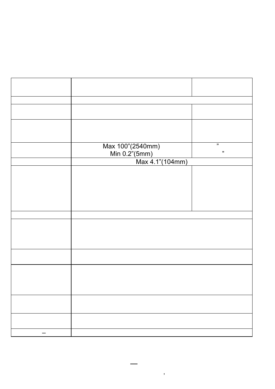 Product specification, General specification | Argox CP Series User Manual | Page 63 / 84