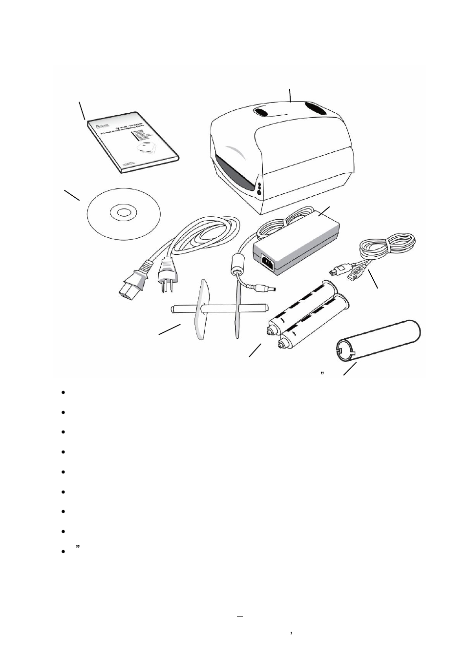 Package contents, Ields | Argox CP Series User Manual | Page 8 / 84