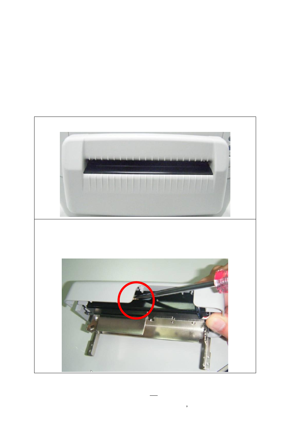 Guillotine cutter with paper jam | Argox CP Series User Manual | Page 84 / 84