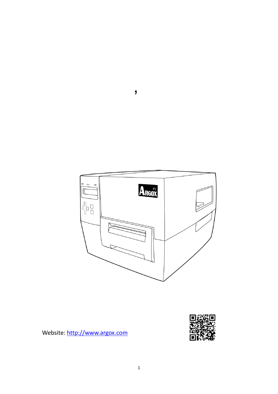 Argox F1 User Manual | 81 pages