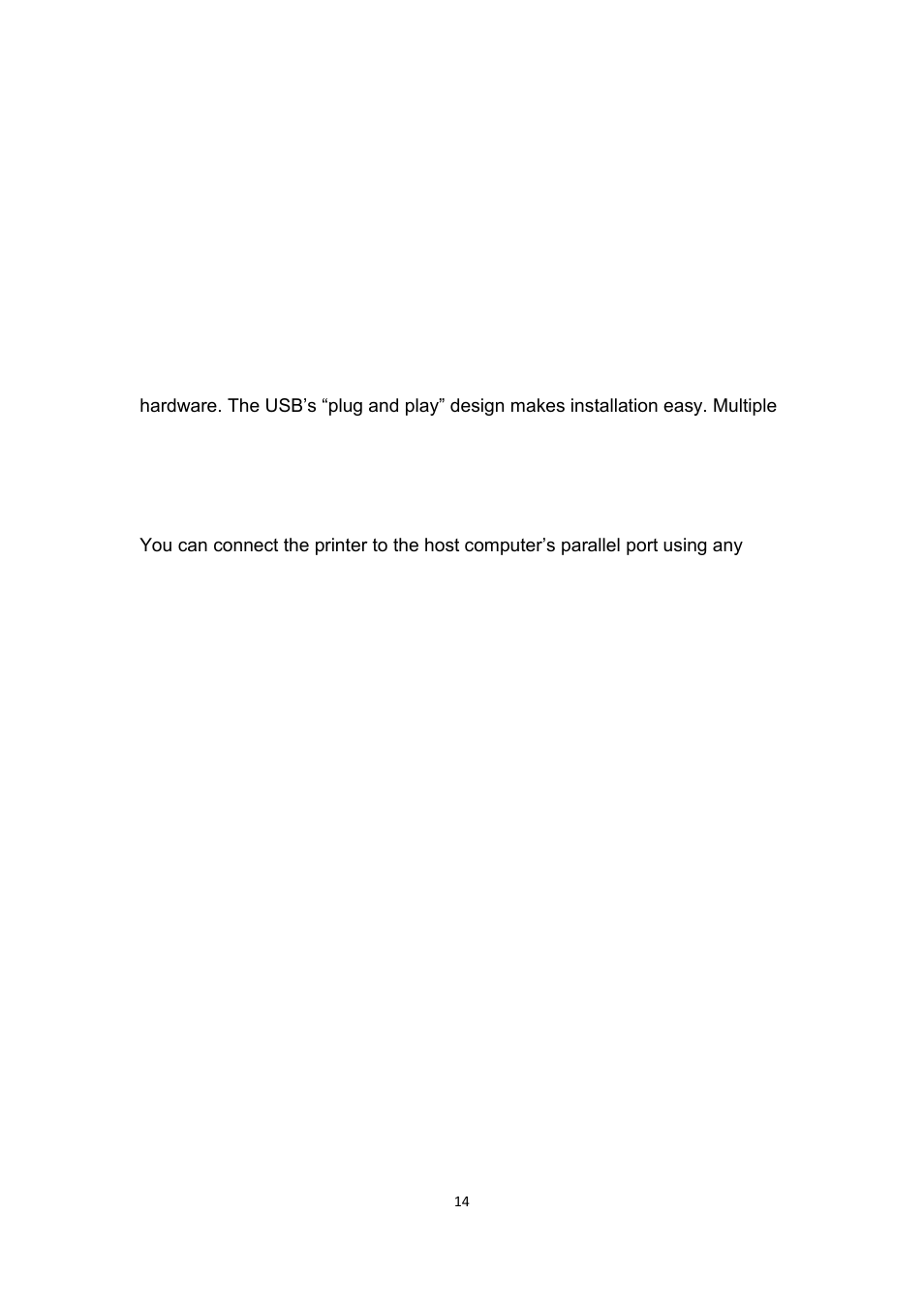 Electing a, Ommunication, Nterface | Usb interface requirements, Centronics parallel interface requirements, Serial (rs-232) interface requirements | Argox F1 User Manual | Page 14 / 81