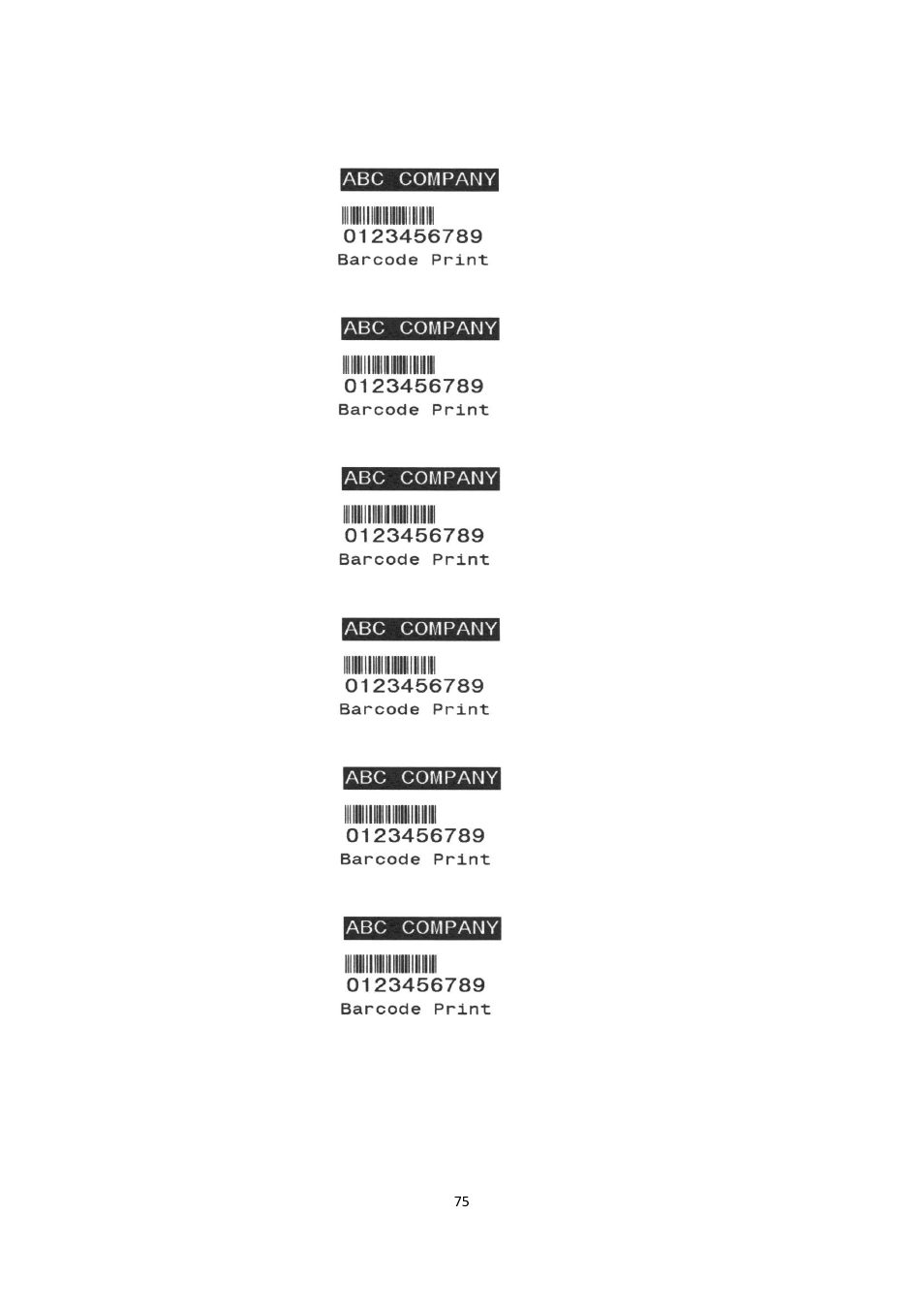 Argox F1 User Manual | Page 75 / 81