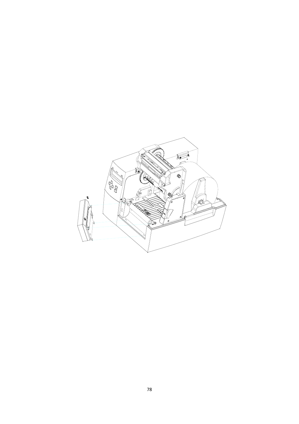 Appendix b: cutter installation, Installing media and ribbon with cutter | Argox F1 User Manual | Page 78 / 81