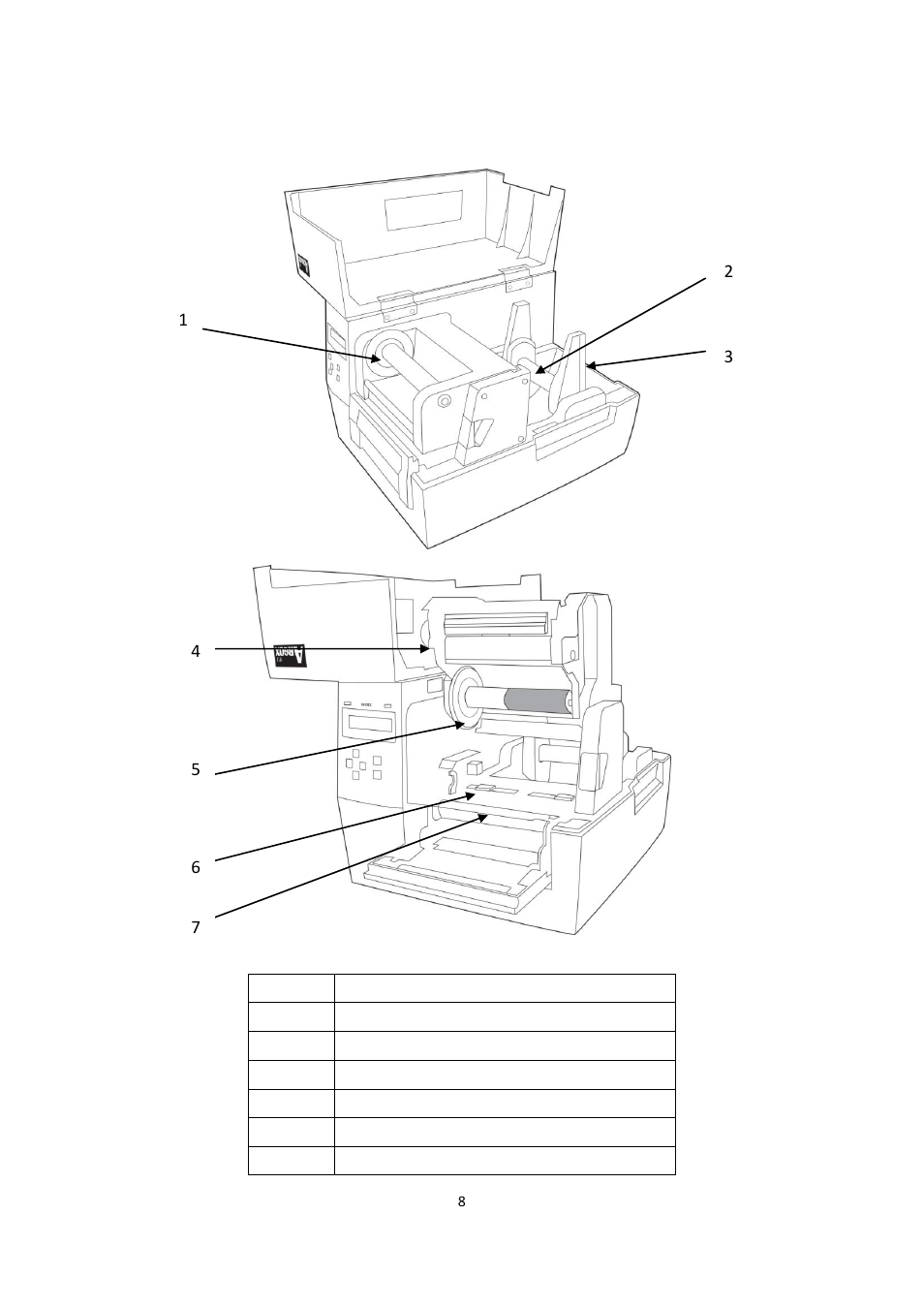 Interior view | Argox F1 User Manual | Page 8 / 81