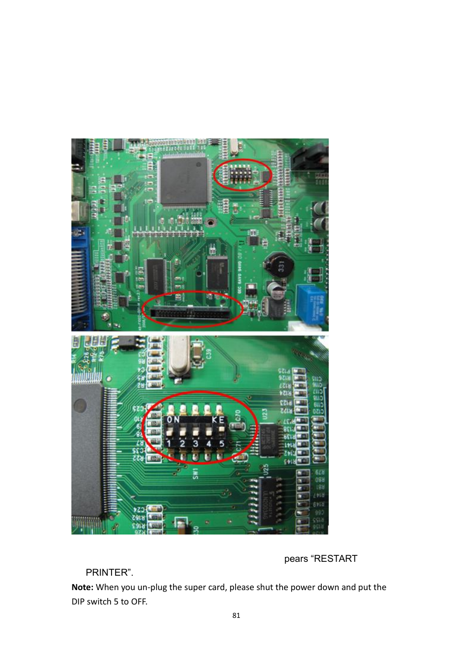 Appendix d: super card installation | Argox F1 User Manual | Page 81 / 81