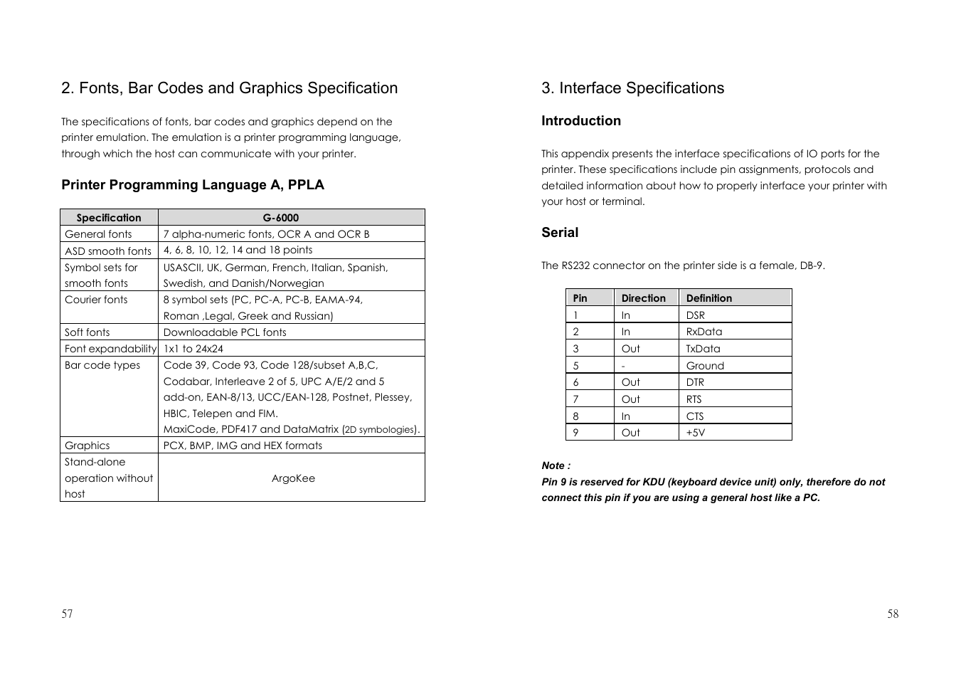 Argox G-6000 User Manual | Page 29 / 36