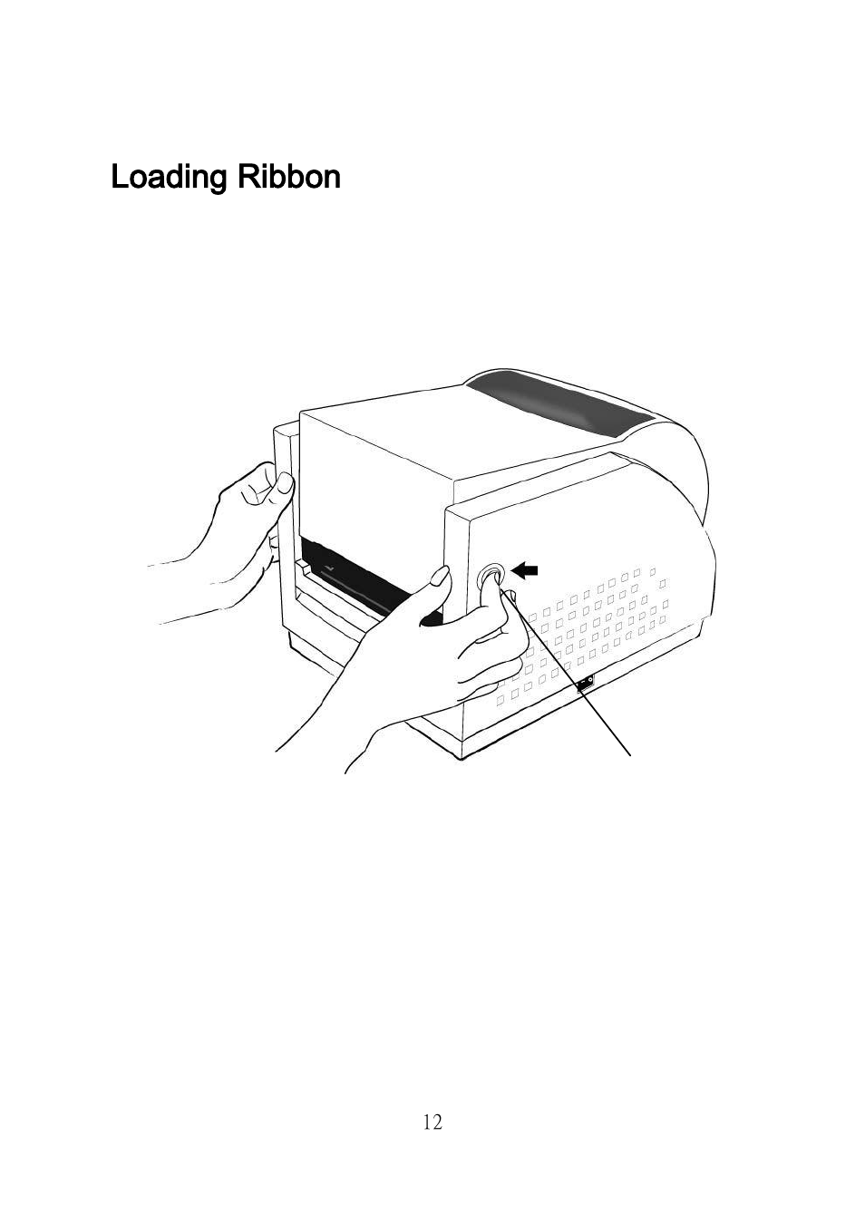 Loading ribbon | Argox R Series User Manual | Page 12 / 72