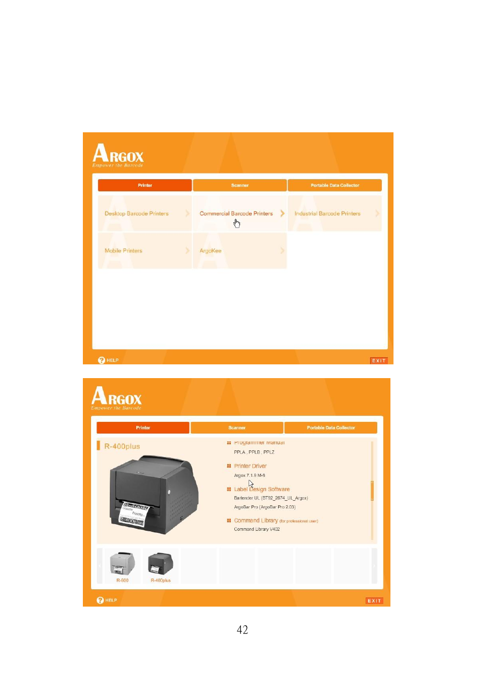 Argox R Series User Manual | Page 42 / 72