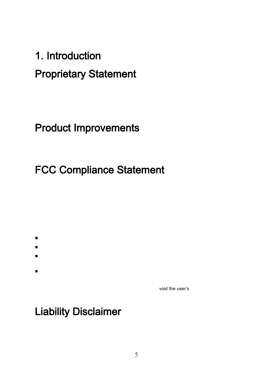 Introduction, Proprietary statement, Product improvements | Fcc compliance statement, Liability disclaimer, Introduction proprietary statement | Argox R Series User Manual | Page 5 / 72