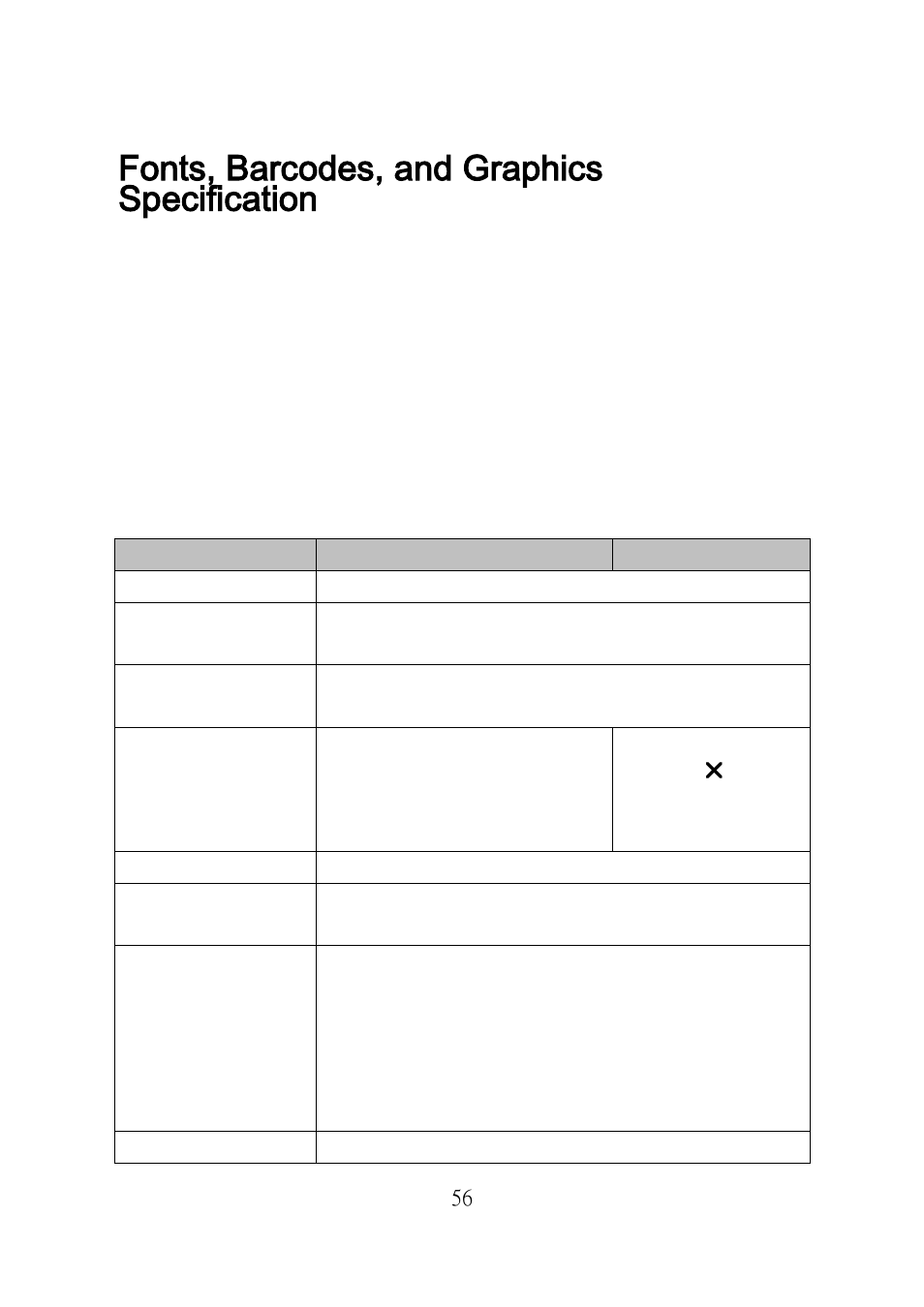 Fonts, barcodes, and graphics specification, Printer programming language ppla | Argox R Series User Manual | Page 56 / 72
