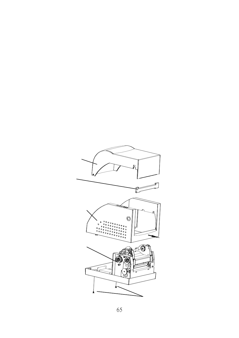 Stand-alone operation, Dispenser kit installation | Argox R Series User Manual | Page 65 / 72